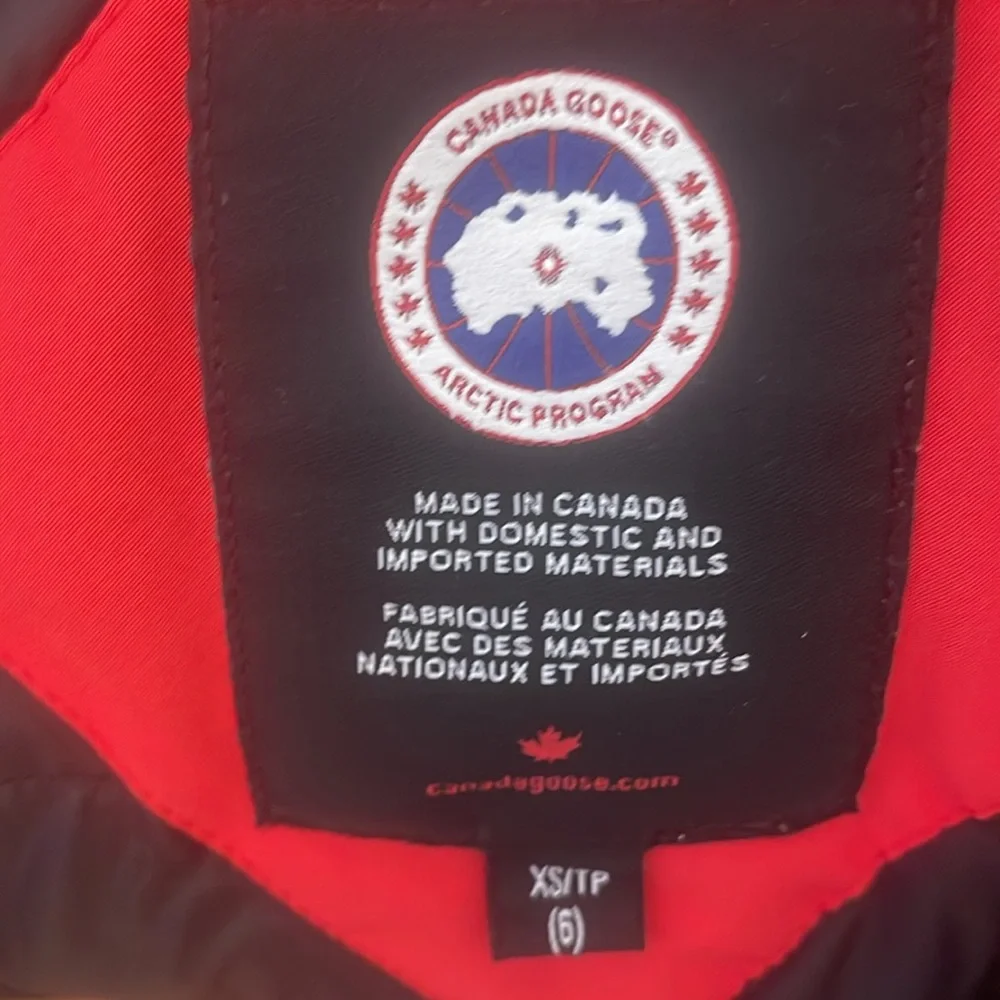 Canada goose knee length PARKA size 6 xs - Picture 8 of 9